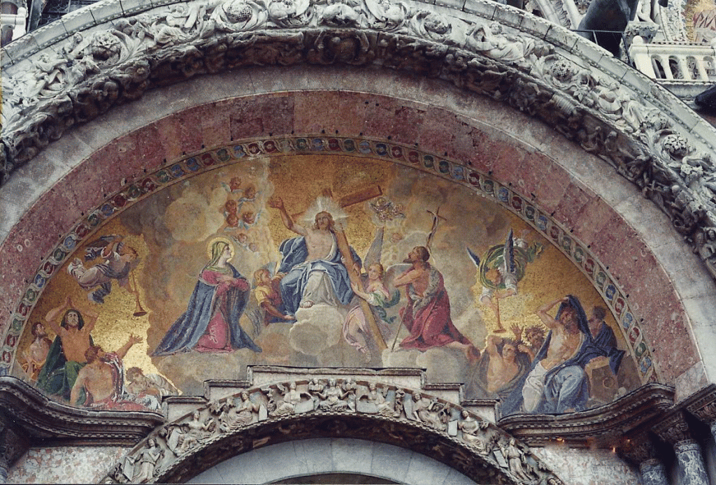 Venice St Marc's Basilica - gilded mosaics "The Last Judgement"