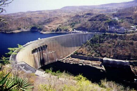 The Magnificent Kariba Dam Wall Across the Zambezi River