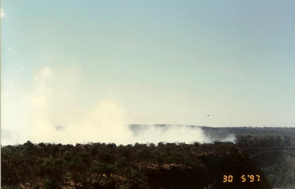 Spray from Victoria Falls and the roar can be seen & heard for miles.