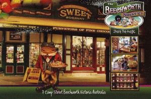 Milawa Gourmet Region - The Beechworth-Sweets Company at night