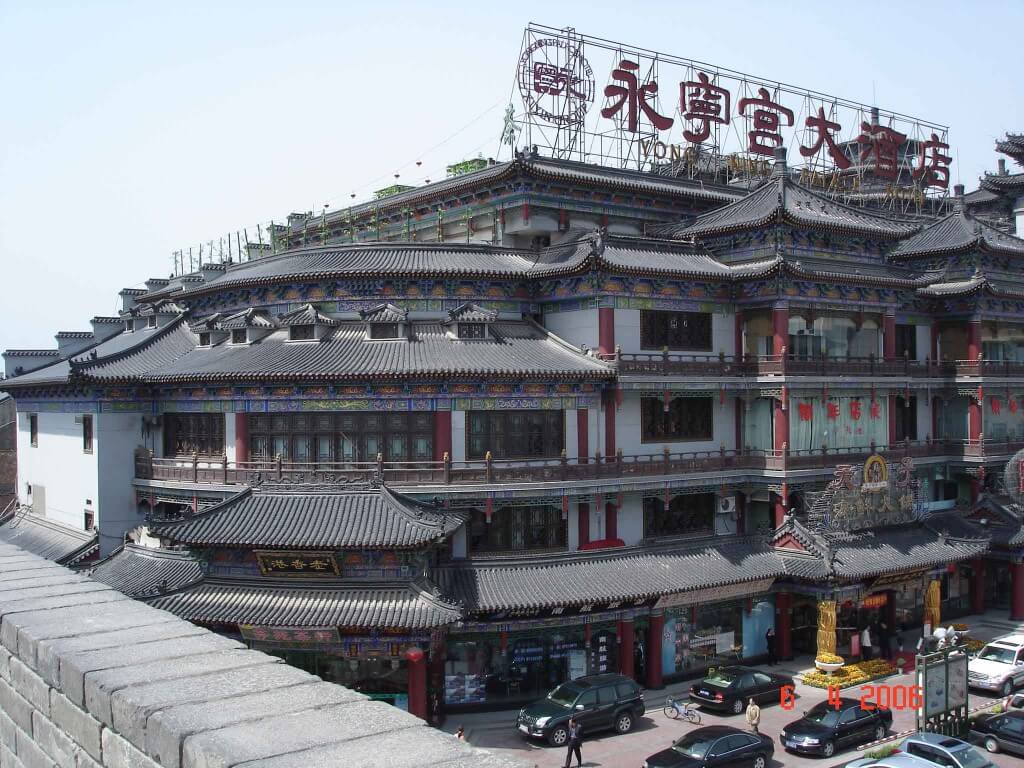 View-of-this-great-old-Hotel from the Xian City Wall