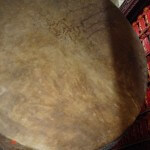 Big Wild Goose Pagoda Drum tower ancient drum covered with Ox-hide