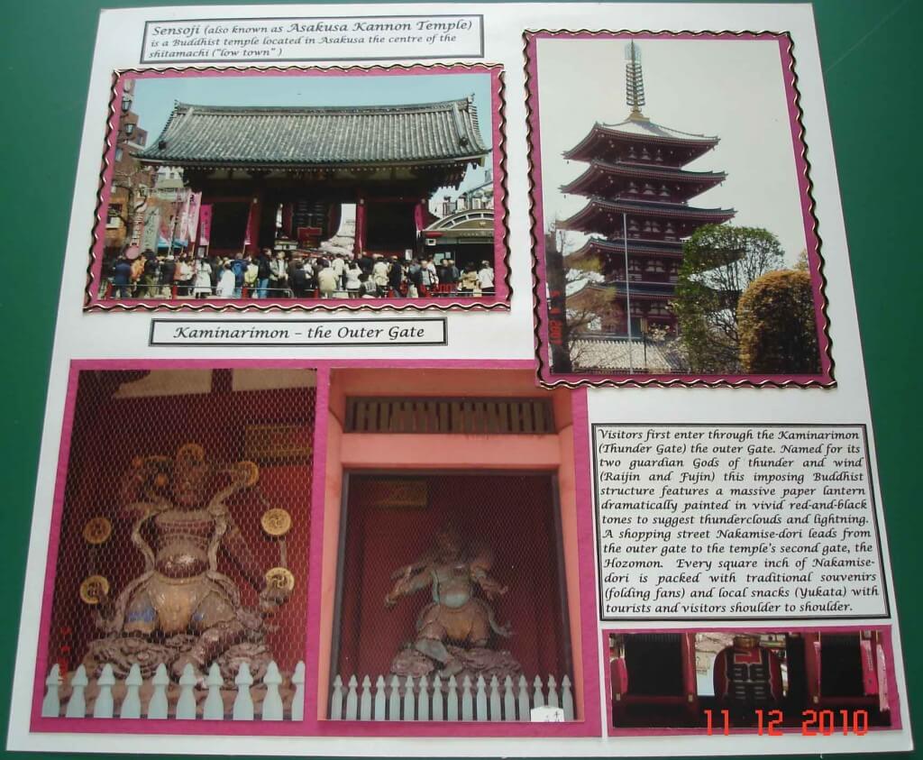 Sensoji Asakusa Kannon temple Japan Scrapbooking and Design Japan