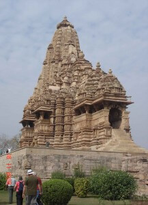 Khajuraho-Temples built between 9th and 10th centuries by Chandela dynasty