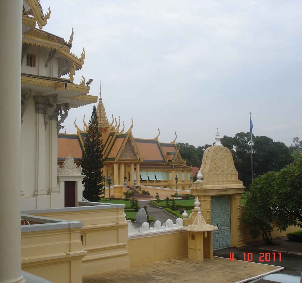 Glimpse of the Royal-Palace-taken from Throne Hall Cambodia 2011