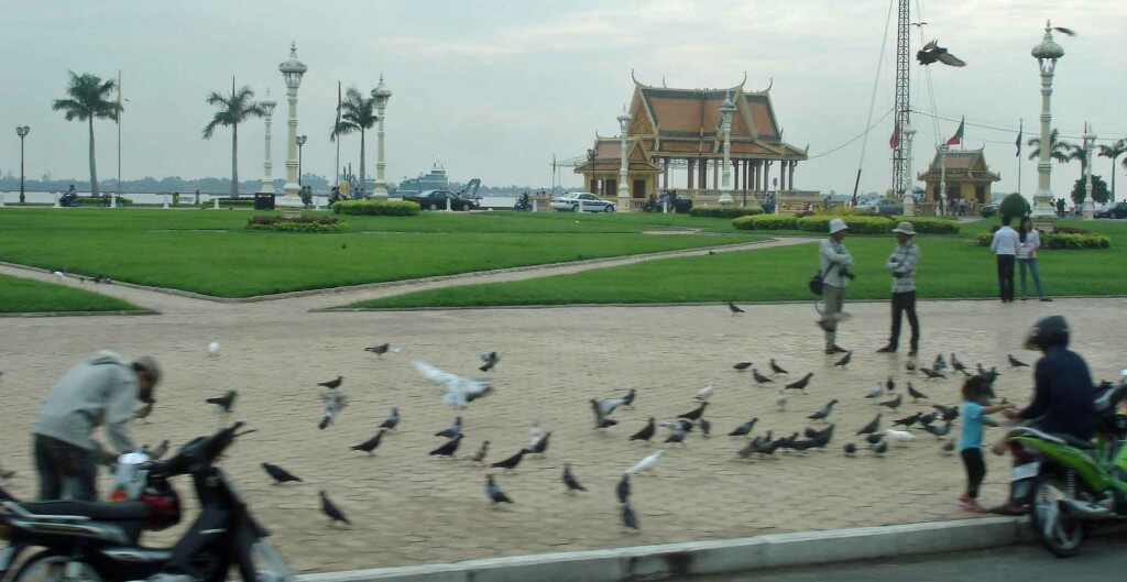 Royal Park in front of Royal Palace is a scenic spot, popular with locals and tourist.