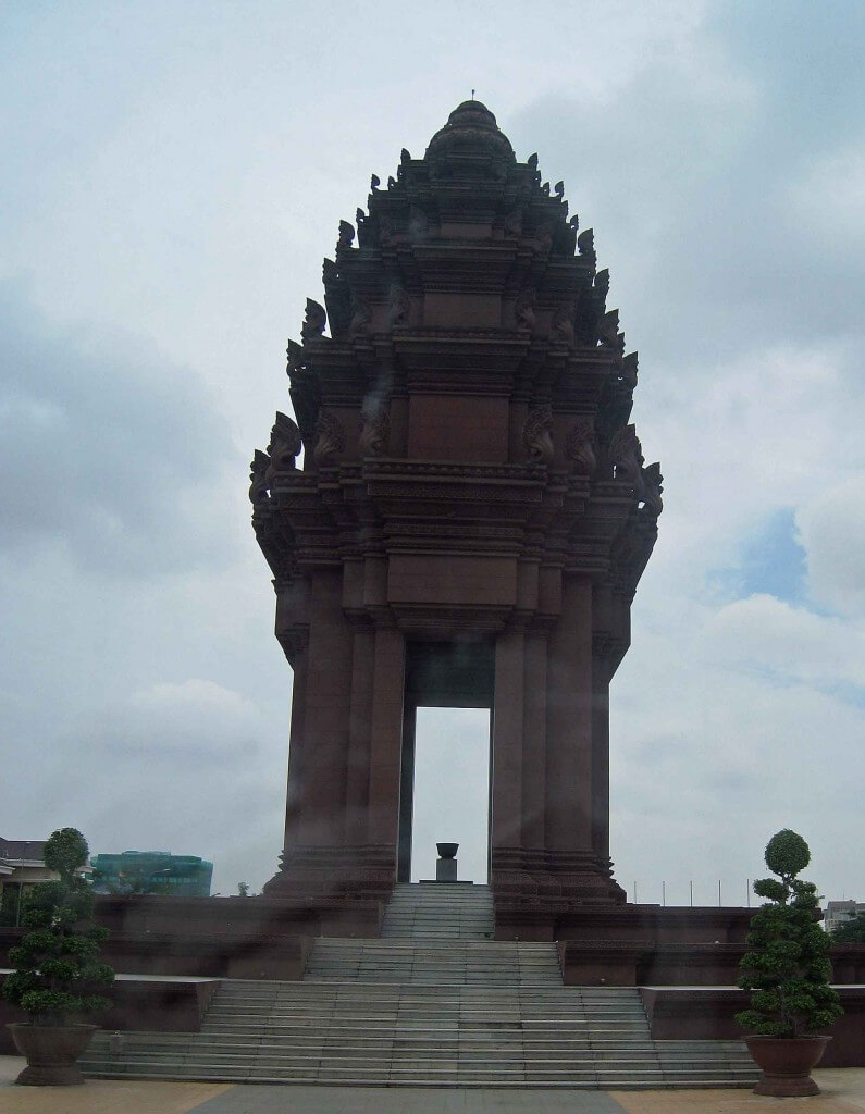 Independence Monument city sights Phnom Penh Cambodia