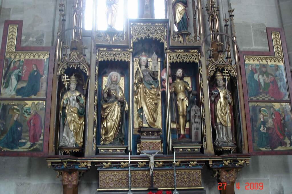 Dinkelsbuhl-Neo gothic High-Alter-c1490 and 1892.Wonderful religious art 