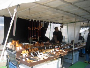 Farmers market on the River bank woodcraft Takayama- Gifu Province