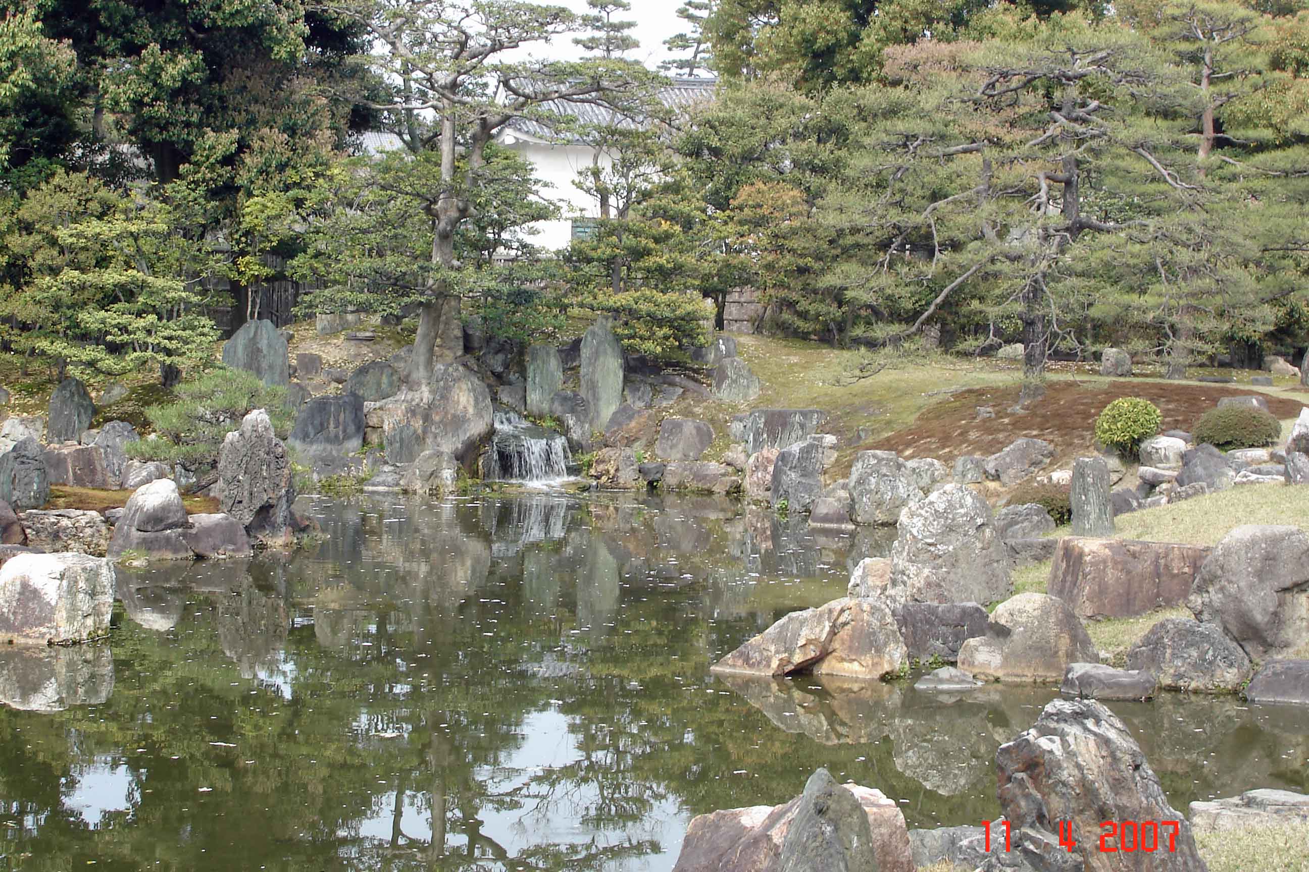 Ponds of Ninomaru gardens Ninomaru Palace Nijo Castle Kyoto