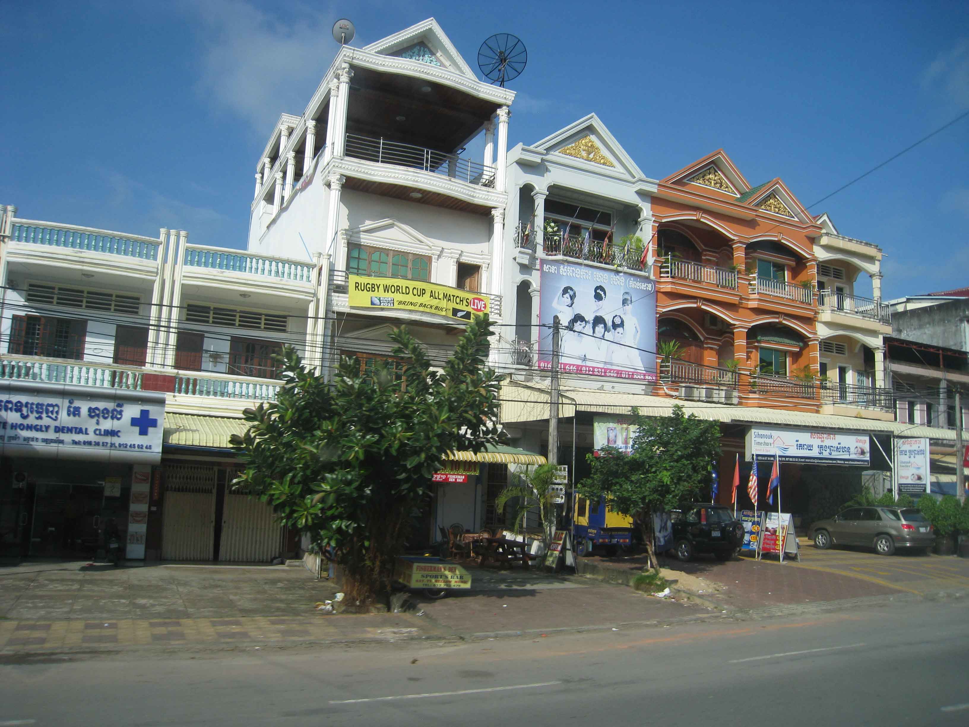 Architectural Styles-main-street Sihanoukville Cambodia