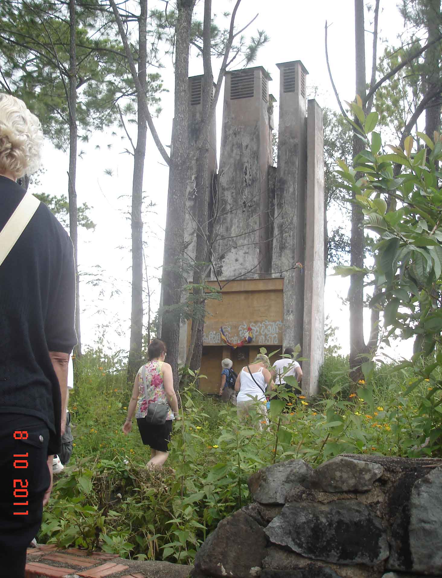 Three Chimney Stacks-Last remnants of King Sihanouk's Villa-Kirirom National Park