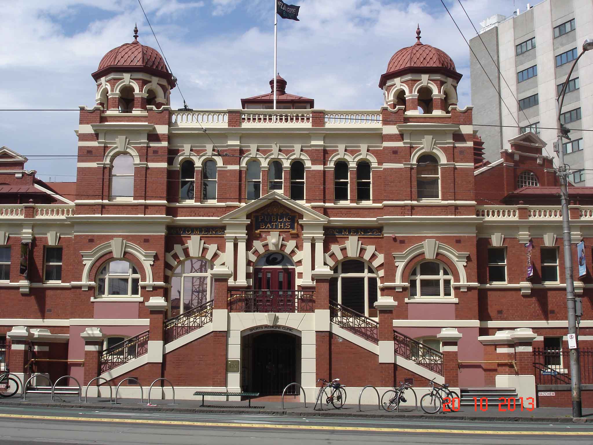 MelbournePublic Baths1860-Swanston Street Melbourne city