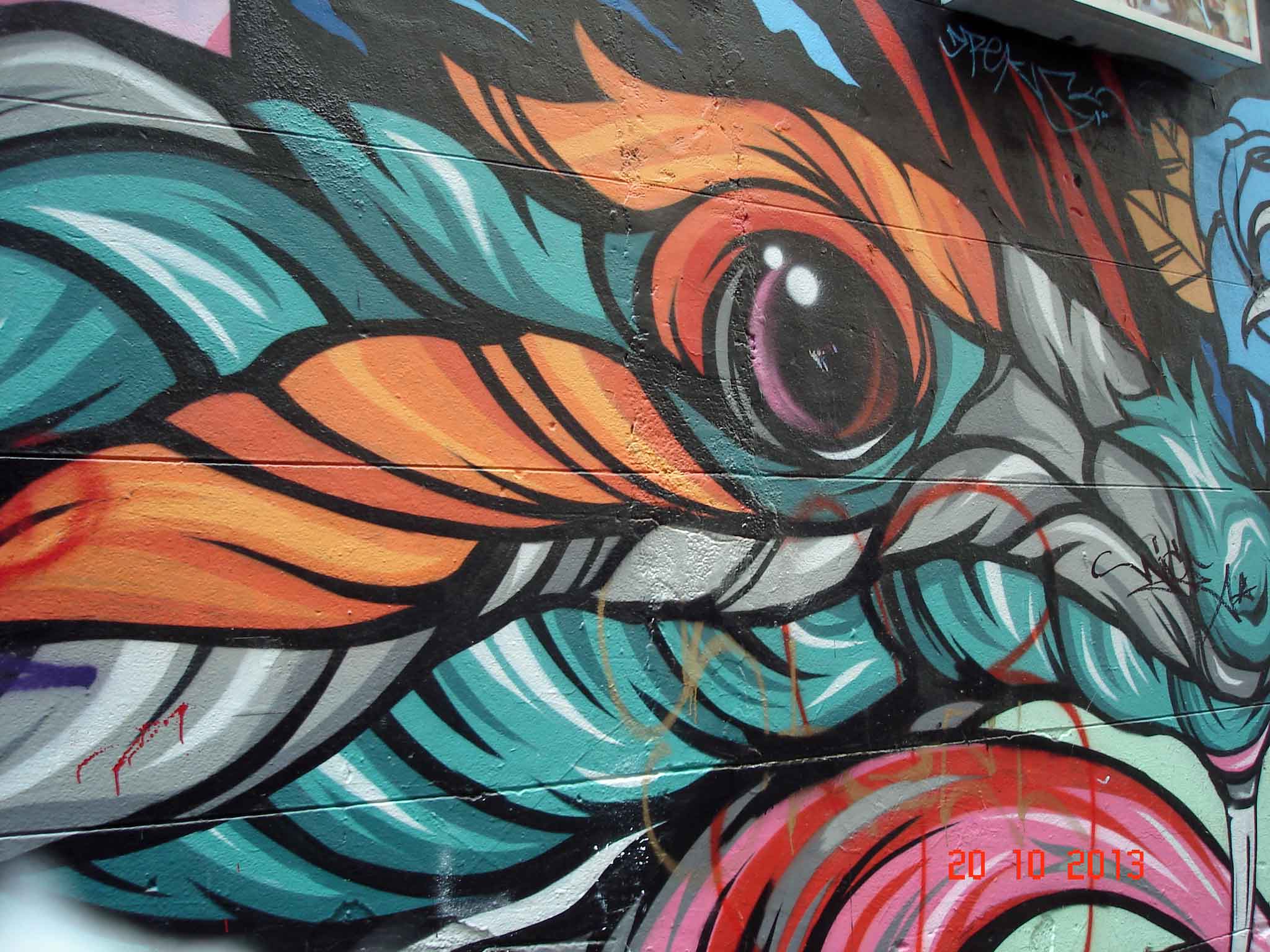 City sightseeing-Hosier Lane Urban Art-Eye of the Pheonix