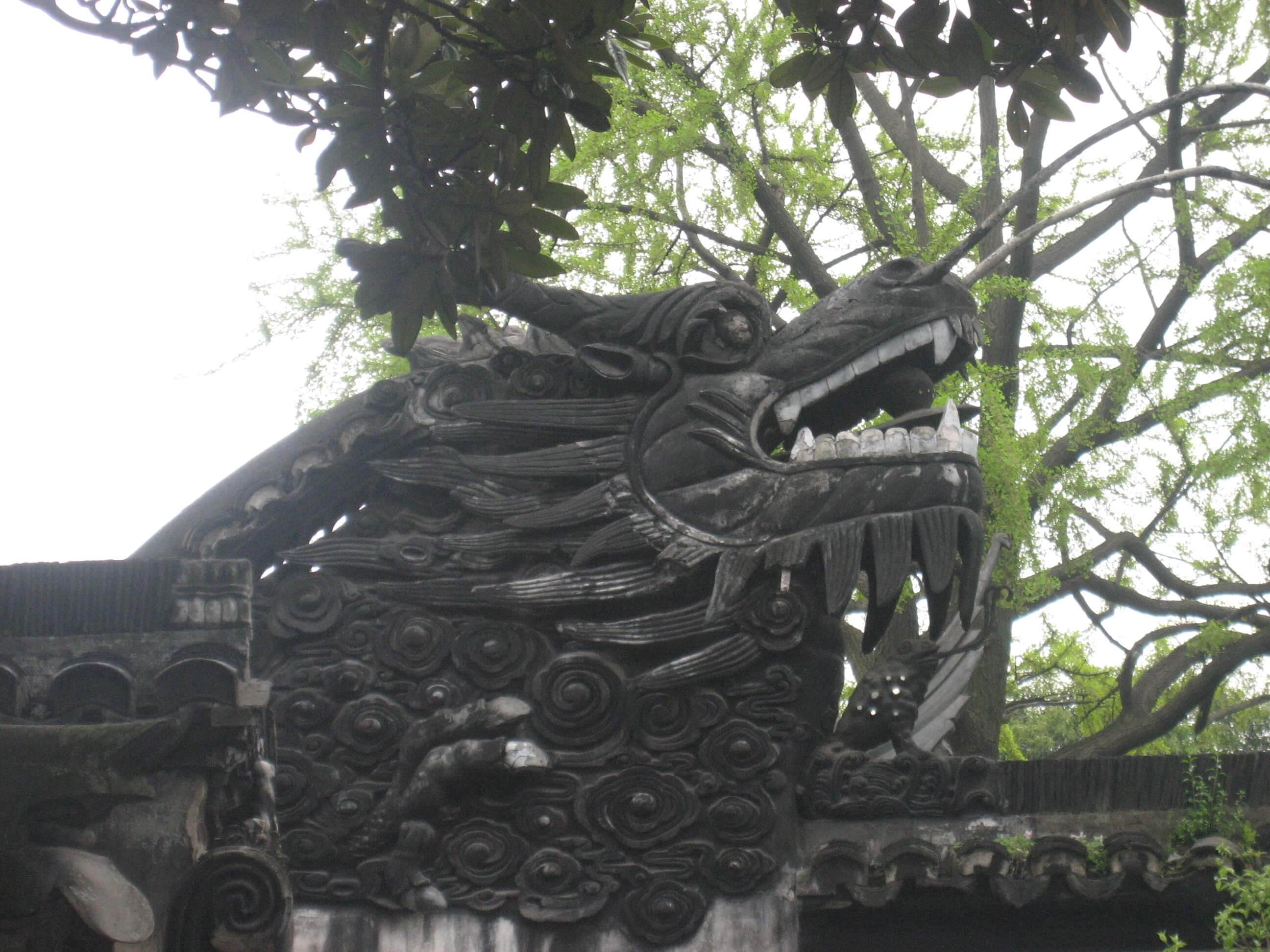 Detail Dragon's head Yu Garden and Bazaar shanghai Old Town