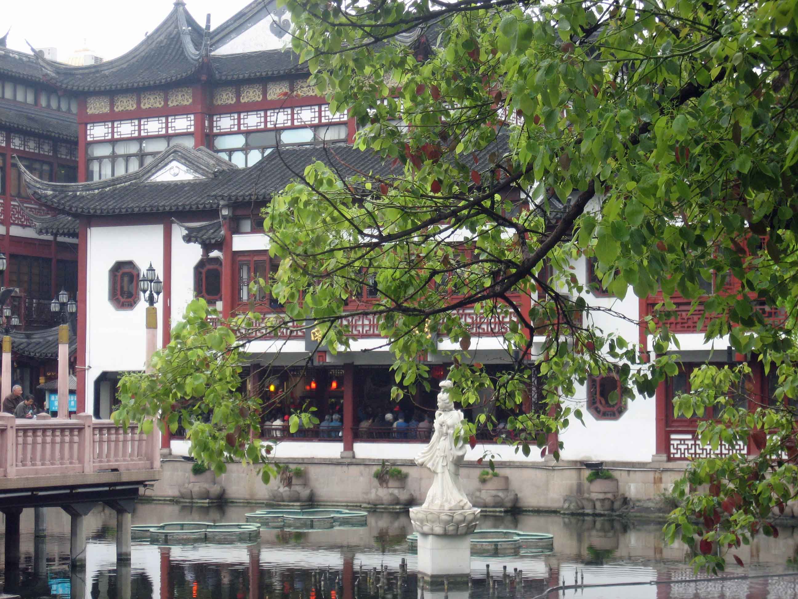 'Lady of the Lake' Huxinting Tea house,Shanghai Old Town Bazaar area 