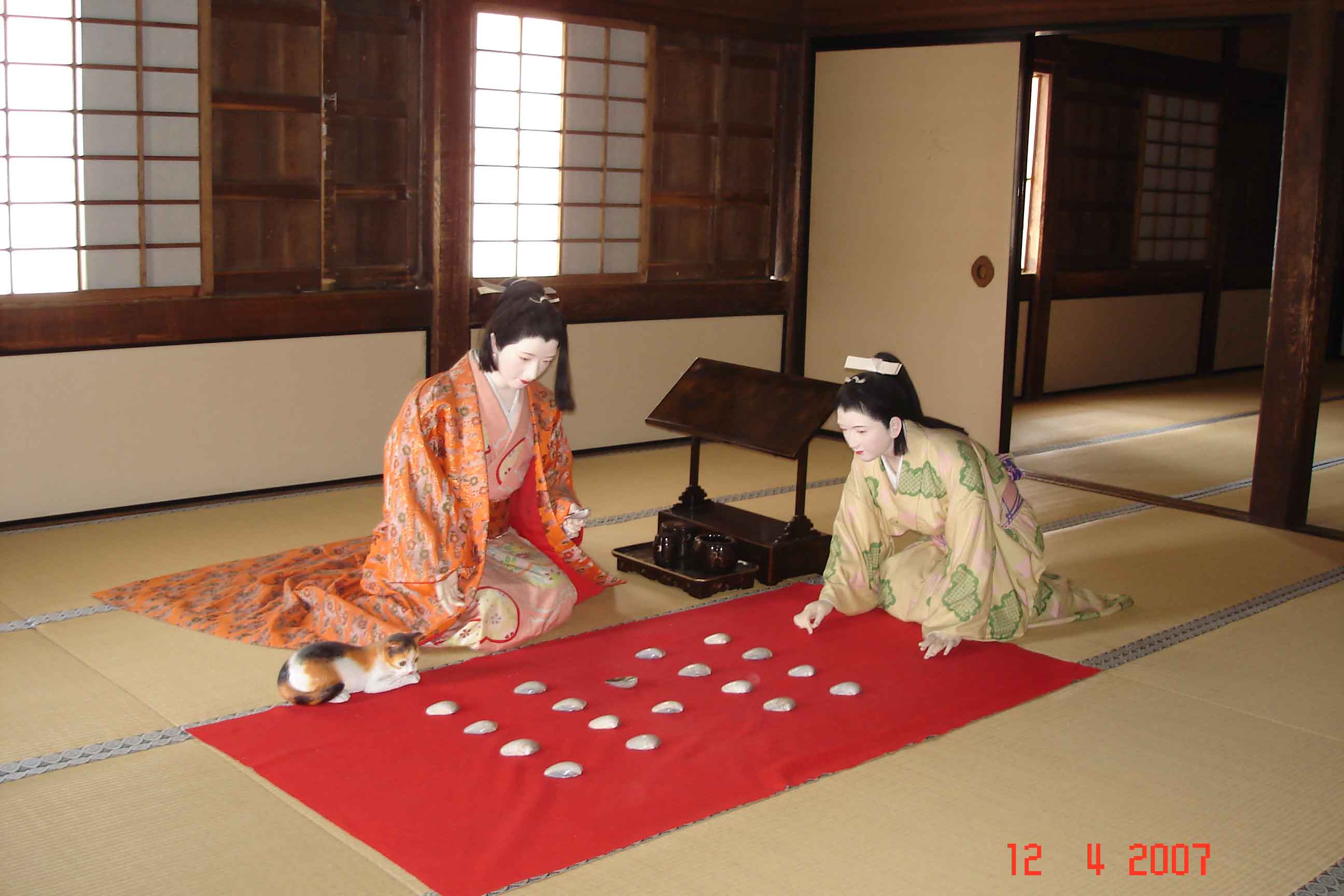 Princess Sen and Consort Tadatoki Honda in West Bailey Himeji Castle 