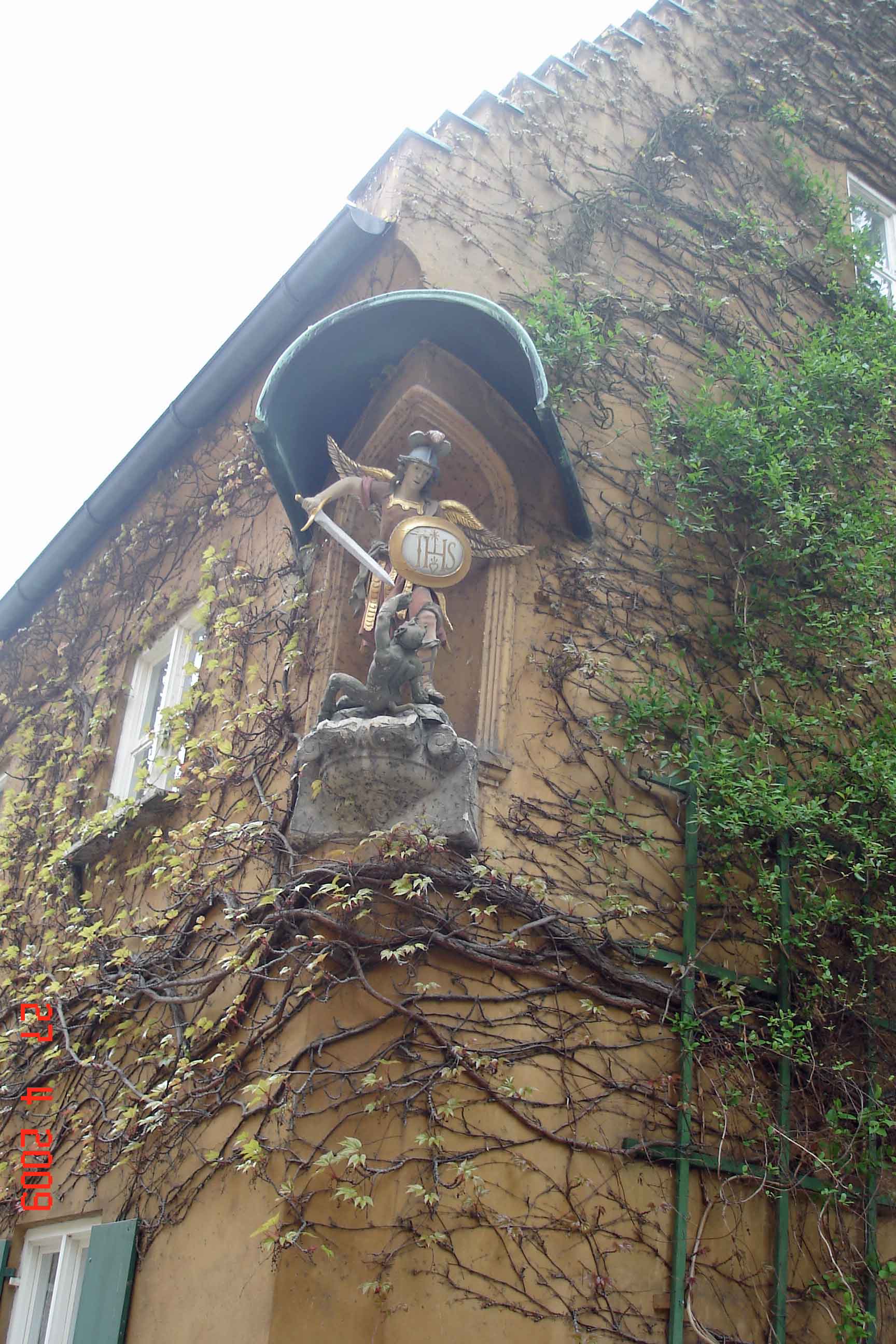 Statue of archangel Michael - Fuggerei