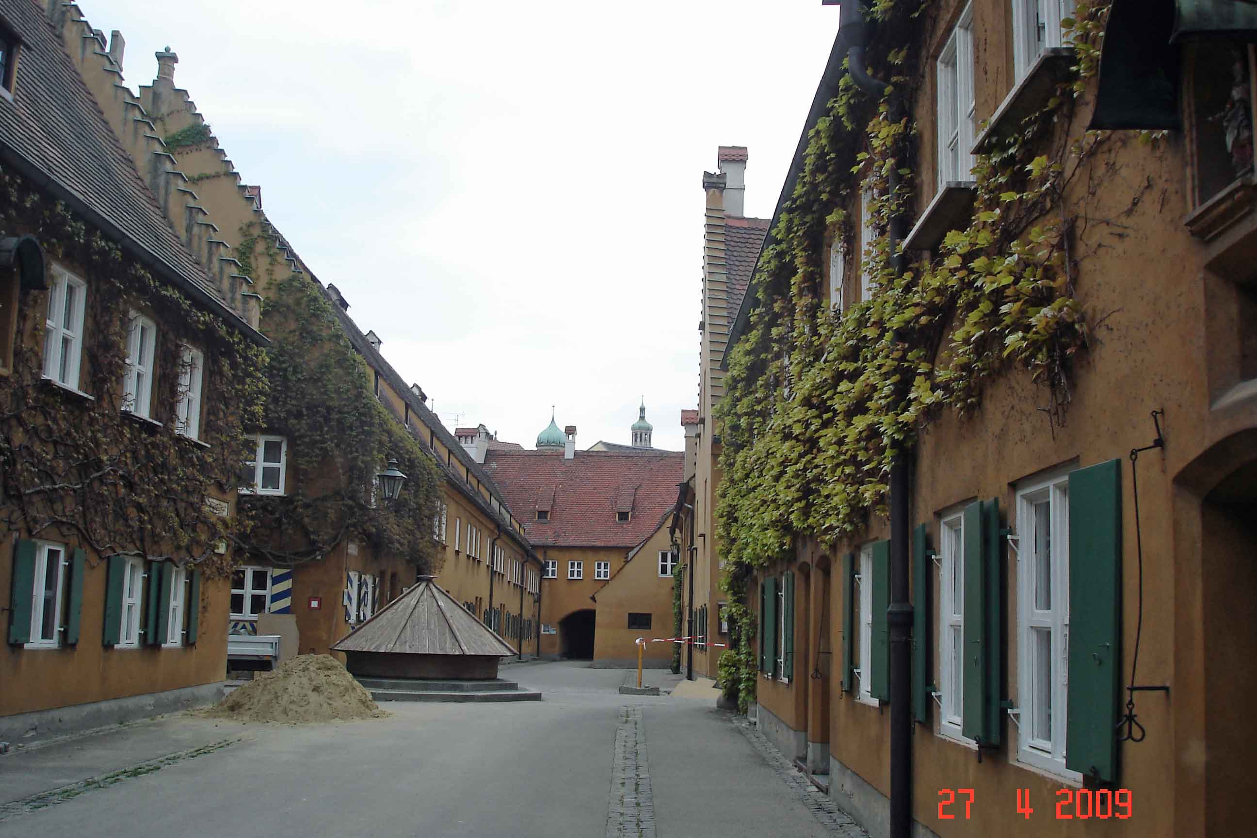 The Fuggerei social settlement - a very pretty village - Augsburg 
