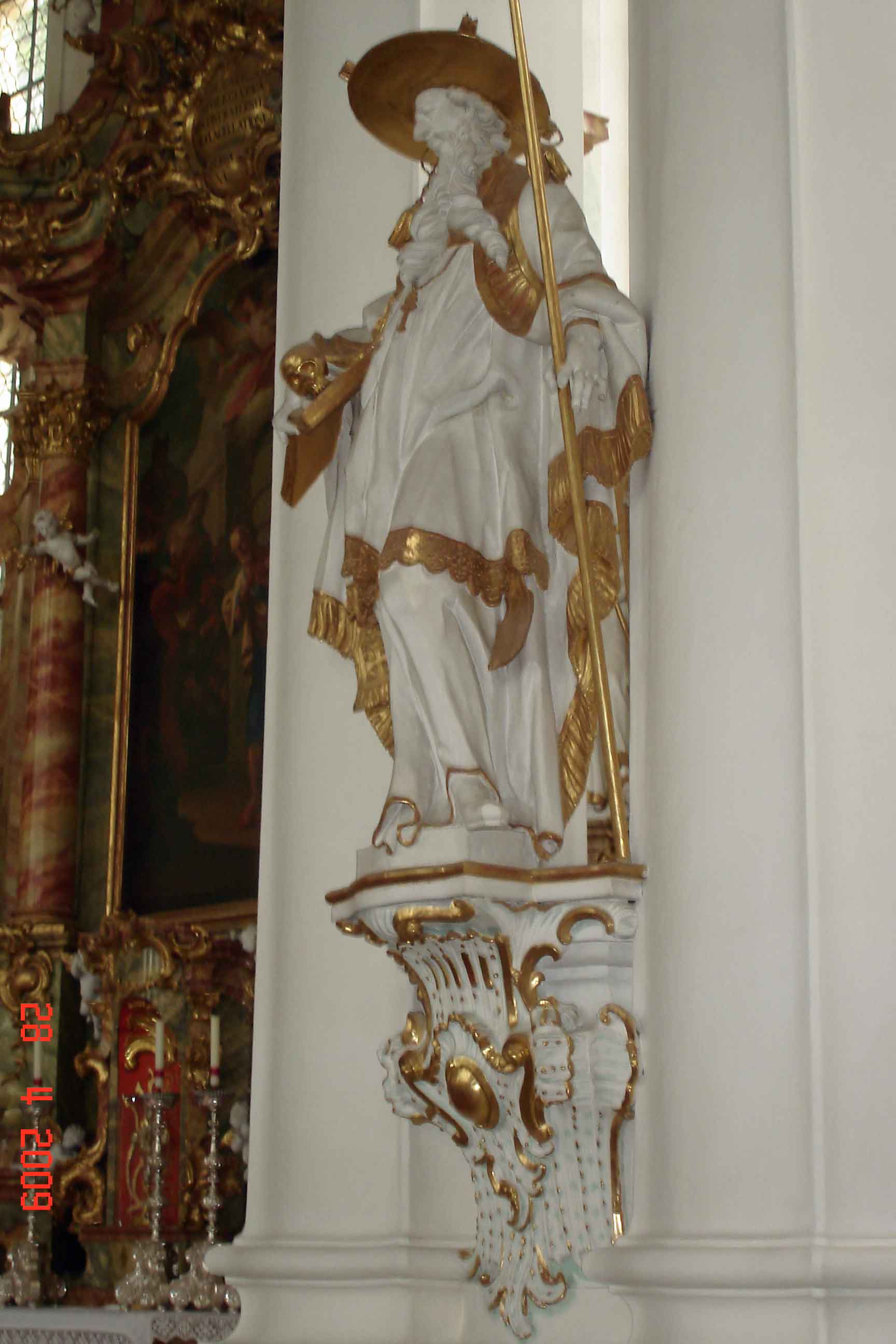 Wies Church - statue of Saint Jerome