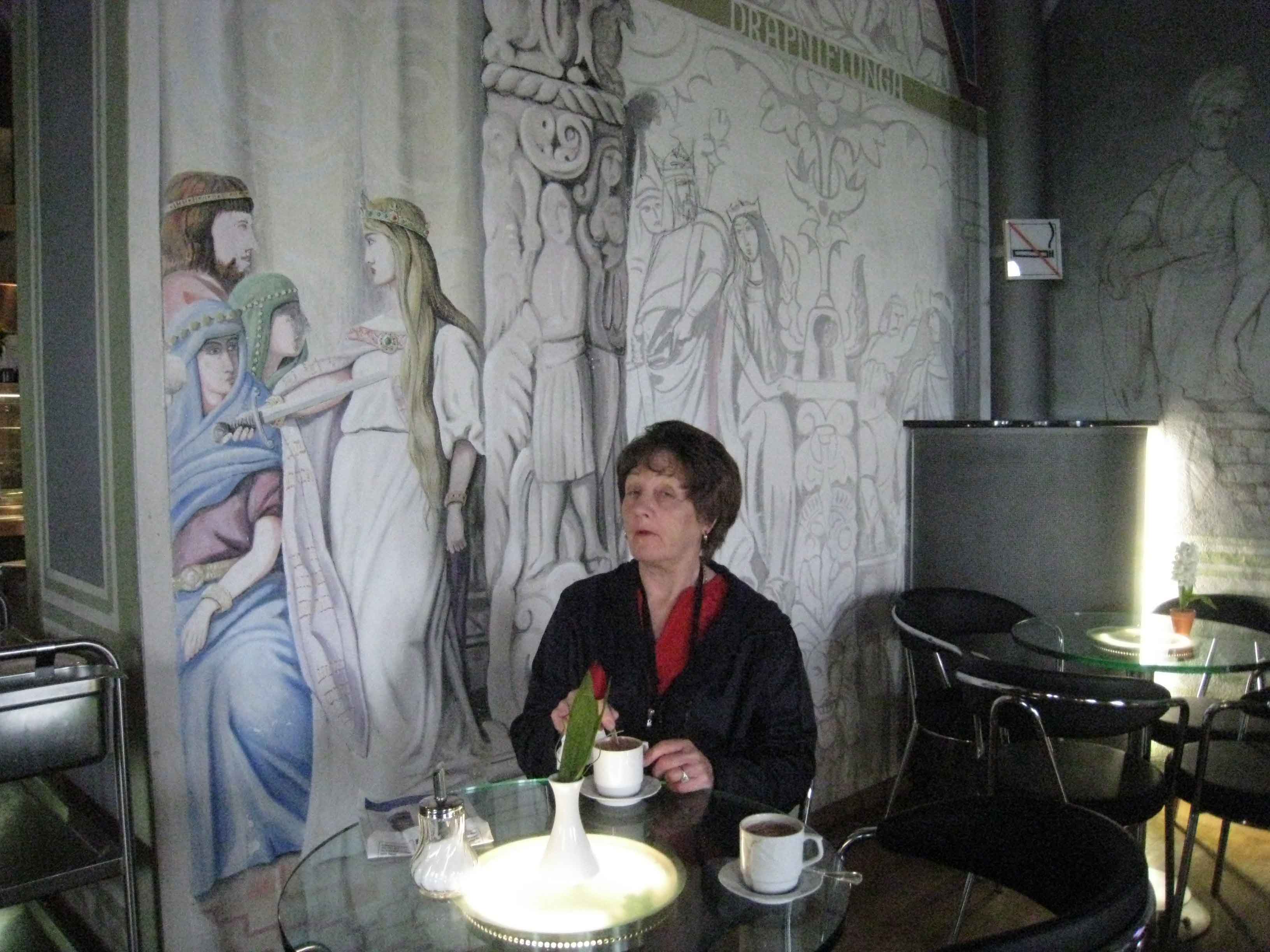 Neuschwanstein - 2nd floor Coffee Shop with murals