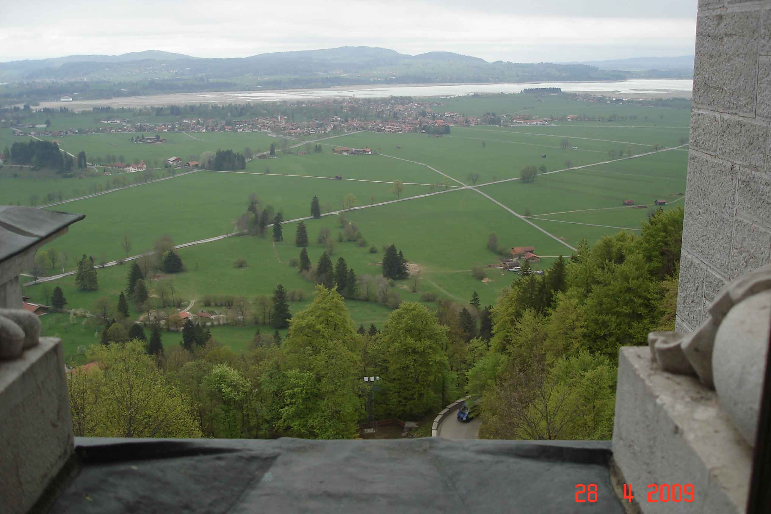 Countryside view from Neuschwanstein Castle 
