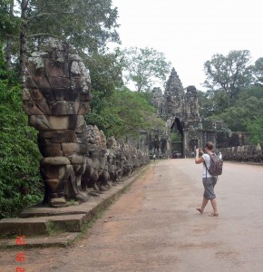 Approach to Angkor Thom