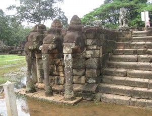 Stairways of Elephant Terrace lead into Royal green square