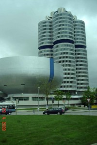 BMW building, headquarters Munich romantic road Germany