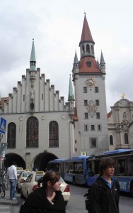 Sightseeing Old-town-Hall,Munich,Romantic road Germany