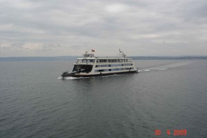Car Ferry-Lake Constance from towns of - Meersburg to Konstanz