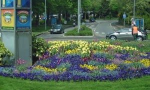 Garden Bed Entrance Lindau city-Romantic Road Germany