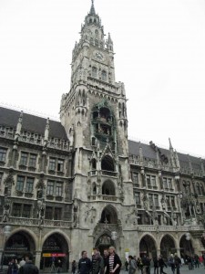 MainTower Bavarian New Town Hall - Munich Romantic road Germany