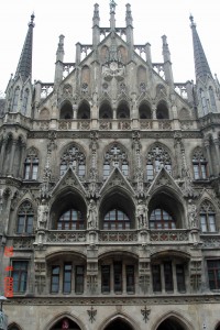 Bavarian New Town Hall-Front Edifice-Munich-Romantic road Germany