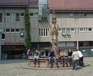 Freiburg Neo Gothic Fountain- Freiburg