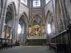 Interior view - Freiburg Minster-Romantic road Germany