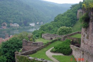 Ruins of Heidelberg castle's terraced gardens-Heidelberg