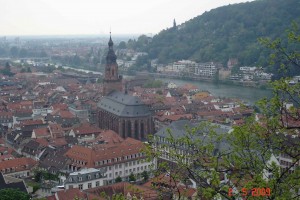 From Heidelberg castle Church of the Holy spirit-Heidelberg 