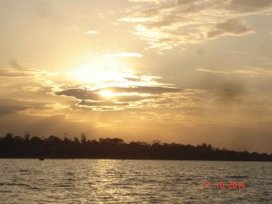 On the water-Golden sky-PortPhillipBay
