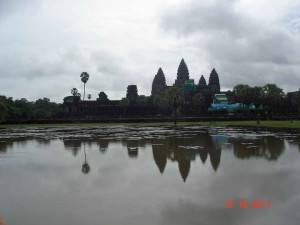 Angkor Wat from outer causeway