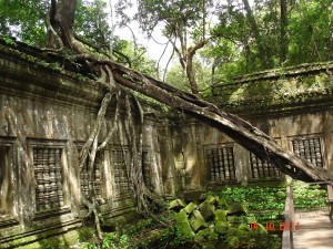 Blue ruins-Beng Mealea Siem Reap