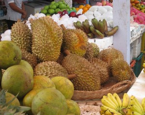 Sightseeing - fruit market - Durian