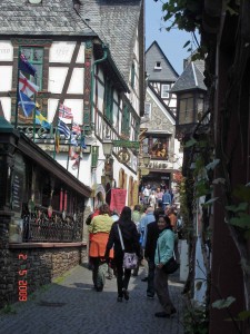 The Drosselgasse-Rudesheim on the Rhine