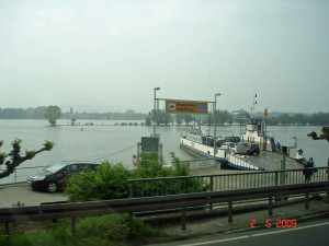 ferry at Ingelheim on the Rhine