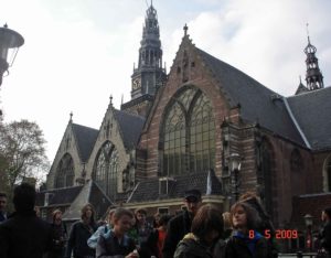 Oulde Kerk,red light district, Amsterdam Netherlands